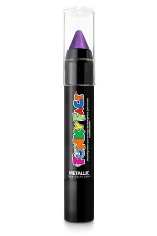 Funky Face schmink stick metallic paars