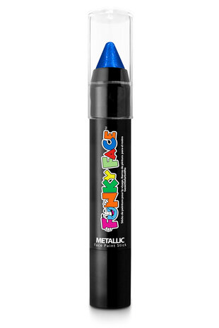 Funky Face schmink stick metallic blauw