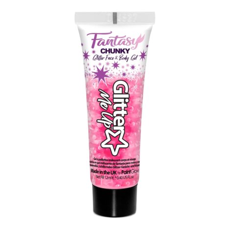 Chunky glittergel flamingo fiesta roze