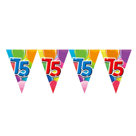 75 jaar vlaggenlijn, plastic, 10 m