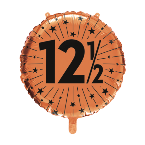 12 5 jaar folieballon rond koper, 18 inch