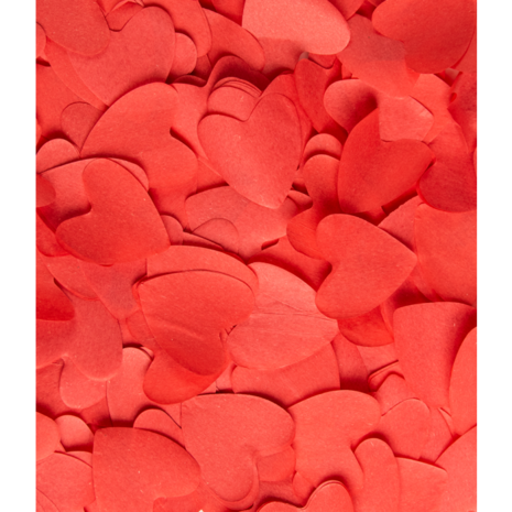 hartjes confetti shooter, rood, 40 cm