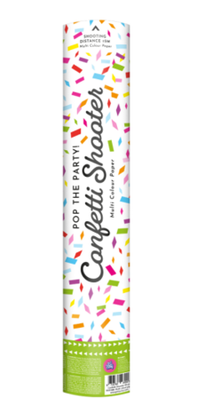 Multicolor confetti shooter, 40cm