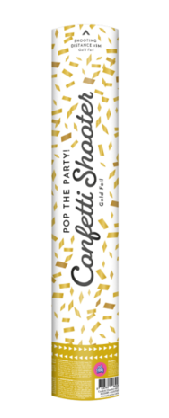 Goud confetti shooter folie, 40cm