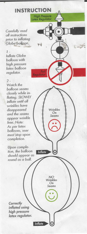 Transparant orb folieballon, 19 inch
