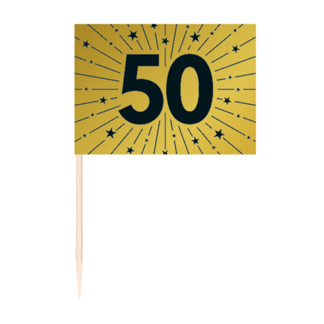 Prikkers 50, goud, 50x