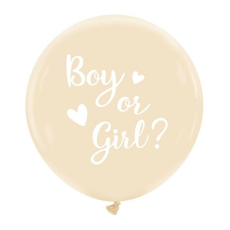 Gender reveal boy or girl nude ballon, 24 inch