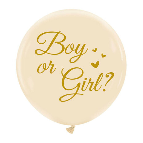 Gender reveal boy or girl elegant ballon, 24 inch