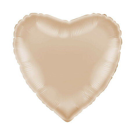 California gold hart folieballon, 45 cm