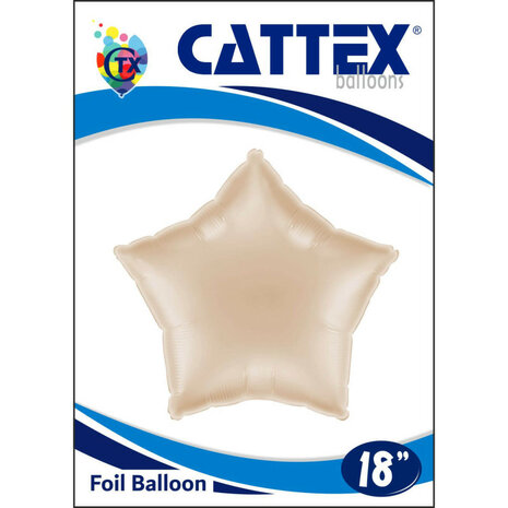 California gold ster folieballon, 45 cm