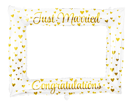 Photo frame selfie lijst Just Married