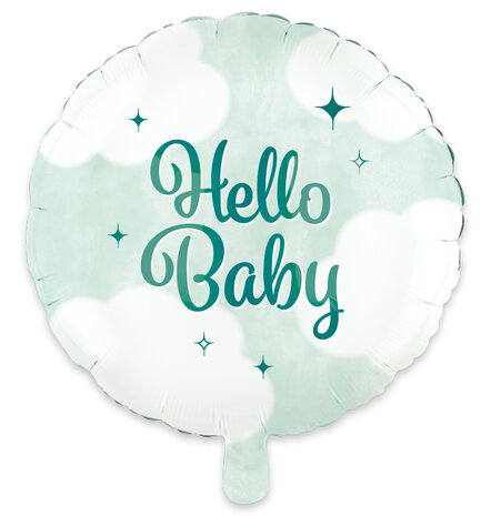 Hello Baby folieballon, 18 inch