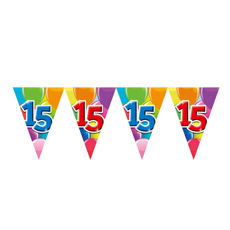 Vlaggenlijn 15 jaar, 10 m