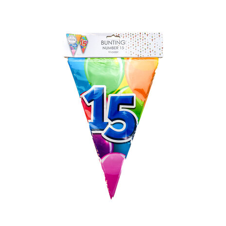 Vlaggenlijn 15 jaar, 10 m