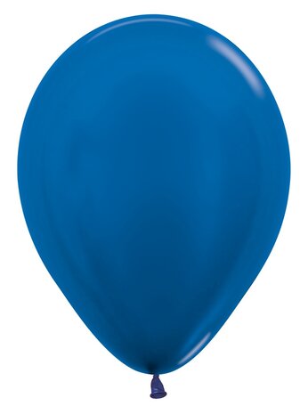 Metallic blue Sempertex ballonnen, 12 inch