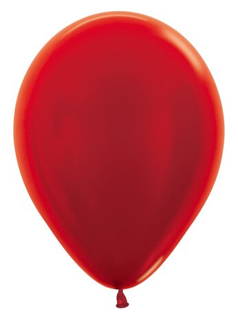 Metallic red Sempertex ballonnen, 12 inch