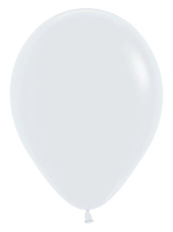 Fashion solid white Sempertex ballonnen, 12 inch