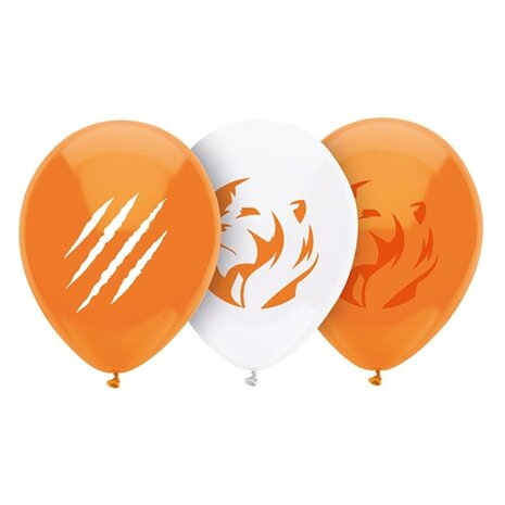 Oranje EK WK ballonnen, 8 st