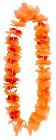 Hawaii slinger ketting oranje