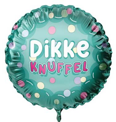 Dikke knuffel folieballon, 45 cm