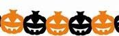 Pompoen Halloween papieren slinger, 4 m