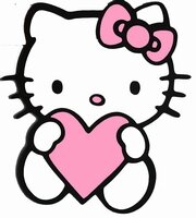 Hello Kitty met Hartje figuurtje, karton
