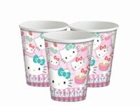 Hello Kitty Bekers, 8 stuks, 200ml