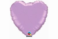 Lavendel Hart Folieballon, 90 cm