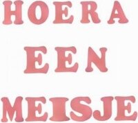 foam stickers hoera een meisje