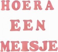 foam stickers hoera een meisje