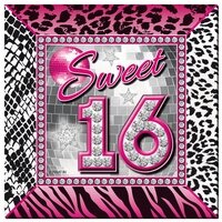 Sweet Sixteen Servetten, 20 stuks