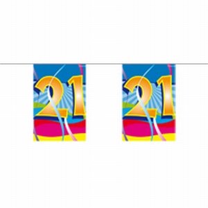 21 jaar, Mini vlaggenlijn Swirls, 4 meter