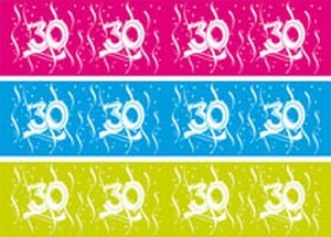 30 jaar, Swirl Afzetlint, 15 meter