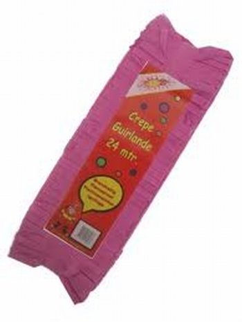 Fuchsia Guirlande crepe slinger, 24 meter