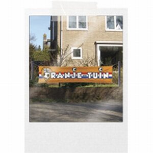 Straatbanner Oranje Tuin 180x40cm