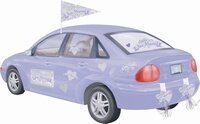 Auto Decoratie kit &#039;Just married&#039;, 15 delig