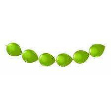 knoopballonnen lime groen