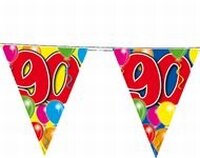 Vlaggenlijn Balloons  90 jaar, 10 meter