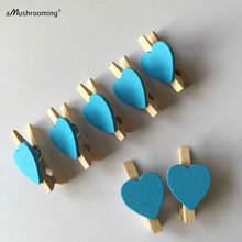 mini knijpertjes blauw hartjes