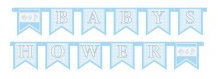 Babyshower letterslinger blauw