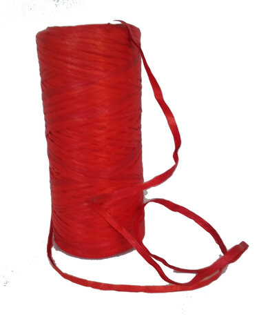 Raffia lint rood