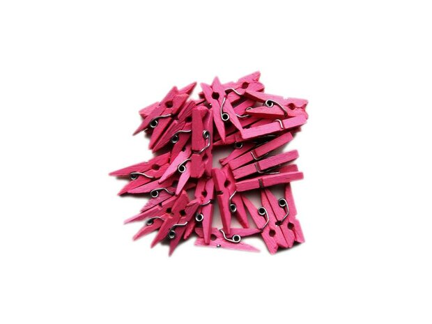 pink donkerroze knijpertjes