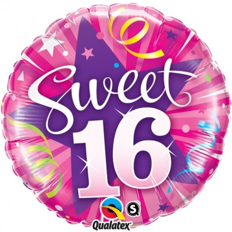 Sweet 16 folieballon