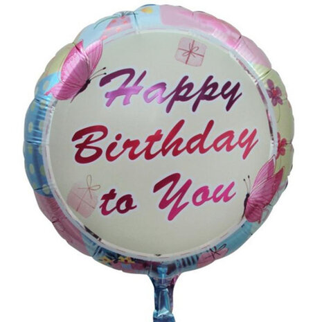 Happy birthday folieballon