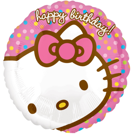Happy birthday Hello Kitty folieballon