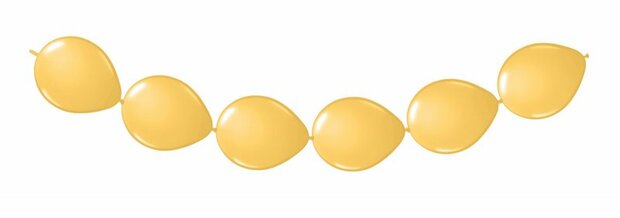 link / knoopballonnen goud, 30cm