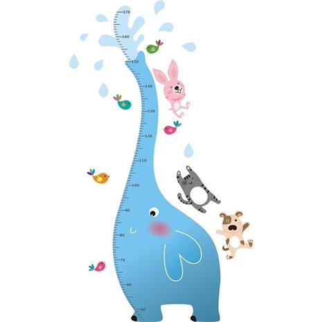 Groeimeter sticker Olifant