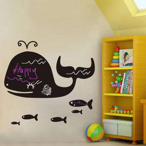 Krijtsticker Walvis