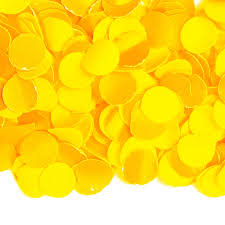 Confetti geel 100 gram