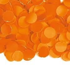 Confetti oranje 100 gram